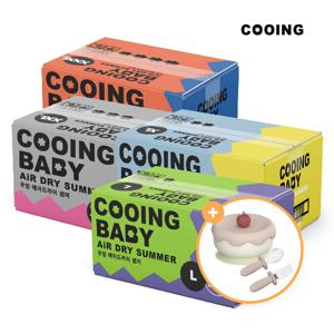 4box/ 쿠잉 썸머 에어드라이 팬티 8팩+8팩+사은품(실리콘 식기 mini 세트)