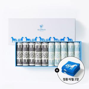 10+2장 더! 스웨던 프리미엄 뱀부 코튼 고중량 555gsm 수건 쉽패키지