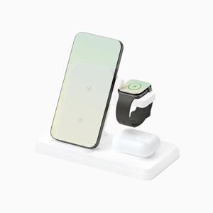 MTA-76 3 in 1 고속 무선 충전기 아이폰 갤럭시 스마트폰 워치 에어팟
