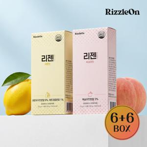 리젠 레몬맛 (10g*10포)*6박스+리젠 복숭아맛 (10g*10포)*6박스
