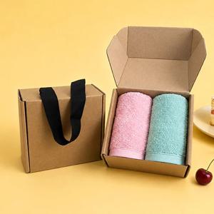 항균 코튼루아 고리수건 핸드타올 2매 크라프트세트