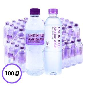 유니온 천년알칼리수 500mlX100개 생수 샘믈