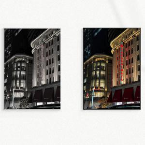 원본 & 흑백 유럽 풍경 빈티지 인테리어 포스터 액자 : 48 Tokyo Night