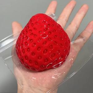 bookaz 왕 딸기 스트레스 해소 촉감 장난감