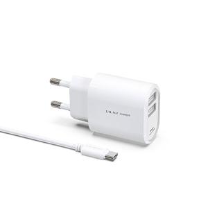가정용 고속 충전기 2.1A USB 2PORT C핀 DR-212-T1-CP