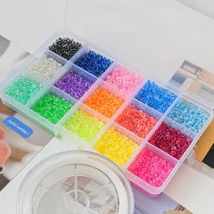 시드 비즈 15색 DIY 세트 비즈공예 키트 만들기 시드공예 취미