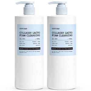 1+1 센티베르 콜라겐 락토 대용량 폼클렌징 500ml 약알칼리 세안제 폼클렌저 거품