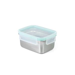 스텐304 찬통 퓨어 직사각 3호 350ML 밀폐용기 냉장고용기