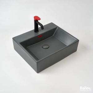 디엣지 5 무광 다크 그레이 컬러 벽걸이 세면대 BW-C101AMDH