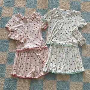 반팔 세안밴드 세트 디즈니 정품 치즈원단 미니마우스 펀칭 여름 홈웨어 2color