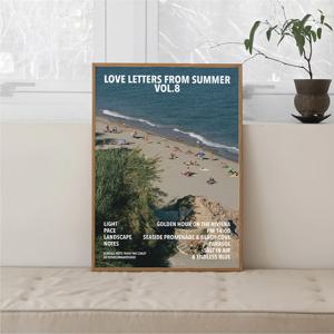 바다 인테리어포스터 모던 여름풍경포스터 액자 Beach Cove
