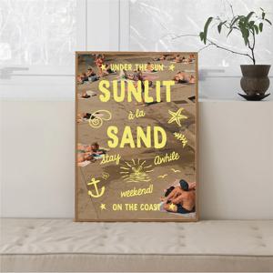 바다 인테리어포스터 모던 여름풍경포스터 액자 Sunlit Sand