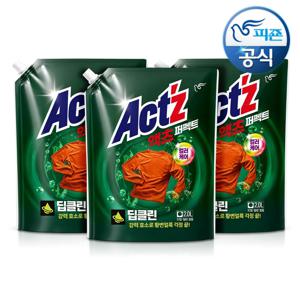 NEW 액츠 퍼펙트 딥클린 일반드럼겸용 세탁세제 2Lx3개