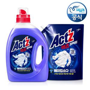 NEW 액츠 퍼펙트 베이킹소다 일반드럼겸용 세탁세제 2.7L+2L 세트