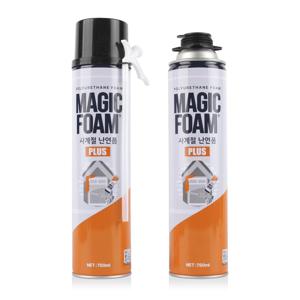매직폼 플러스 사계절 틈새 충진 우레탄폼 건용 일회용 (750ml)