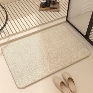 빨아쓰는 린넨 규조토  화장실 발매트 40x60cm