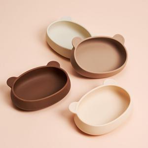 실리콘 곰플레이트 초기 중기 이유식 간식 식기