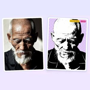 팝아트 초상화 커플 기념일 부모님 생일 결혼 선물 집들이 그림 주문제작 실크스크린 스타일
