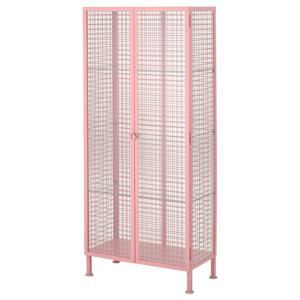 IKEA PS 2026 유리수납장 라이트핑크 73x36x160cm