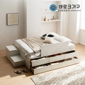 라모 와이드서랍 평상형 수납침대 프레임 SS Q