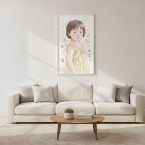 팝아트 초상화 커플 기념일 부모님 생일 결혼 선물 집들이 그림 주문제작 - 감성다꾸 스타일