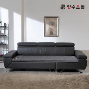 틸렌트 3.5인용 황토볼확장형 홁소파 온열 건강소파 가죽소파