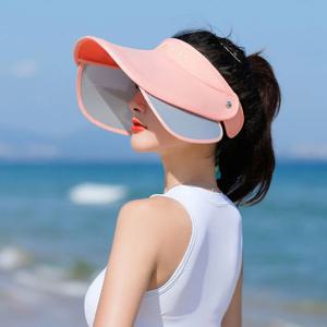 넓은 챙 UV 차단 여성용 와이드 썬캡