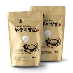 25년 햅쌀 찰기없는 고슬고슬한 석모도 누룽지향쌀 8kg (4kg 2개)