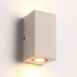 그레인 스톤 C형 콘크리트 벽등 LED 8W IP65 방수 외부벽등 겸용