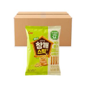 청우 미니 참깨스틱 진 280g x 16개