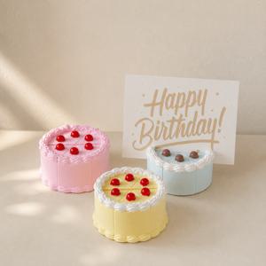 생일 케이크 선물 포토홀더 명함꽂이 미니케이크 제스모나이트