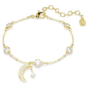 Symbolica 브레이슬릿, 라운드 컷, 달, 화이트, 18K 골드 피니시