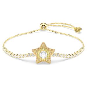 Sublima 브레이슬릿, 라운드 컷, 별, 멀티컬러, 18K 골드 피니시
