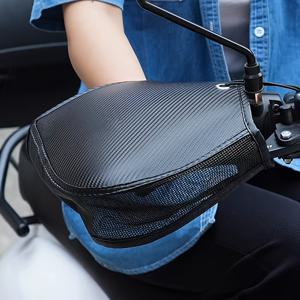TEMU 여름 전기 및 햇빛 가리개 핸들 커버, 격자형 통풍 E-자전거 방수 핸들 장갑