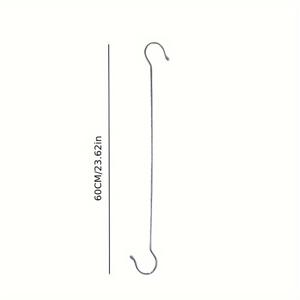 TEMU 초대형 고하중 야외용 식물 금속 고리 5개, S자 고리, 걸이형 바구니, 새 모이통, 풍경종, 정원 장식, 정자, 옷장, 꽃바구니, 식물 걸이 및 홀더용, 실내/실외용, 23.62인치