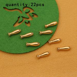 물고기 모양 DIY 지갑 만들기 용품 22개 - 지갑, 지퍼, 펜던트용 물고기 참 - 공예, 스크랩북킹, 카드 장식, DIY 지갑 만들기용 물고기