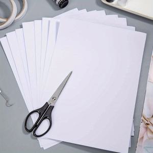 TEMU A4 사이즈 흰색 양면 테이프 시트 6개입 8.3x11.5 강력 접착식 테이프 시트(), 크리스마스 공예, 축제 장식, 텀블러 아트 공예, 사진 앨범 제작용