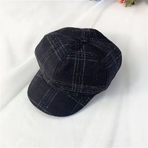 TEMU 십대 남학생용 빈티지 스타일 영국식 뉴스보이 캡 - 가볍고 체크무늬 베레모 모자, 가을/겨울용, 신학기 및 캐주얼웨어에 적합