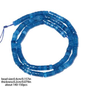 TEMU 2x4mm A+ 등급 천연석 구슬 & 혼합 구슬, DIY 주얼리 제작용 정교한 원통형 아파타이트 루즈 스페이서 비즈, 팔찌 목걸이 액세서리, 우아한 데일리 장식