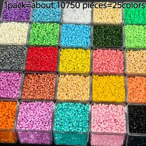 TEMU 10750개 2.5mm 크림색 씨앗 비즈 키트, 25색상, 균일한 씨앗 비즈 세트 - DIY 핸드메이드 팔찌, 귀걸이, 프렌치 스타일 자수 선물용 미니 비즈 스트랜드, 장식용 비즈 공예 재료