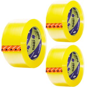TEMU 신흥 두꺼운 테이프 포장 전문 15kg이상 박스테이프 대용량 65mic 중포장 48mm*80m, 3개