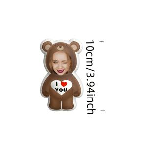 TEMU 맞춤 사진 미니 베개 - 개인 맞춤형 소프트 쿠션, 세탁기 사용 가능, 선물 또는 홈 데코에 이상적, 아늑한 홈 액세서리 | 캐주얼 스타일 베개 | 부드러운 폴리에스터 원단, 개인 맞춤형 3D 양면 프린트 플러시 쿠션, 거실에 적합