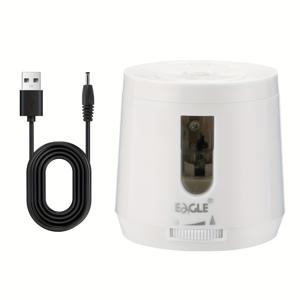 TEMU 색연필용 전동 연필깎이, USB/배터리 전원, 조절 가능한 깎이 머리, 6-8mm 2호 연필용 휴대용 자동 연필깎이, 사무실 및 가정용