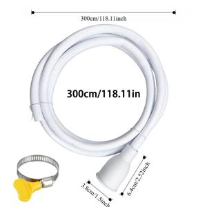 PVC 정원 호스 유연한 물 파이프, 야외 정원 가꾸기 잔디 물주기 세차 가정 청소 연결 물 파이프 1M/2M/다양한 크기 옵션