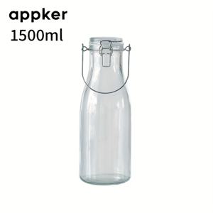 TEMU Appker 스타일리시 밀폐 유리 식품 보관 용기 - 작은 꿀 홀더 & 재사용 가능한 주스, 차, 시럽 용병 - 가정, 사무실 및 카페용 공간 절약형 주방 정리 용품