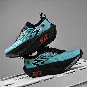 TEMU Flyrun 5.0 신형 초경량 충격 흡수 미끄럼 방지 레이싱 런닝화 남녀공용 올매치 리얼 카본 플레이트 커플 캐주얼 스포츠화
