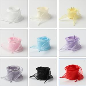TEMU 9켤레 물결 모양 메시 넓힌 신발끈, 리본 3차원 쉐이핑, 스니커즈, 부츠에 최고, 봄 컬러
