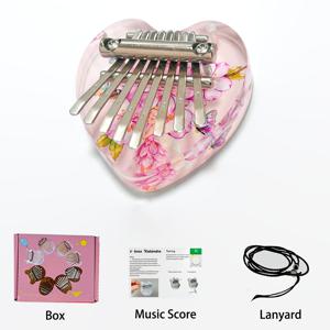 TEMU 8키 미니 칼림바 엄지 피아노 세트 - 밝은 색상의 엄지/맨손용 칼림바 - 성인 & 초보자를 위한 쉬운 배움 악기, 휴대용 손가락 피아노, 아프리카 음악, 크리스마스 선물, 테마 파티 & 장식용