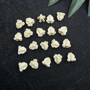 TEMU 하와이안 크라운 플라워 구슬 20개, DIY 공예품, 팔찌, 목걸이용, 색상 변형(보라색/흰색/분홍색/노란색) 하와이 섬 디자인 크라운 구슬