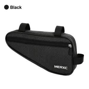 TEMU MERXC 브랜드 자전거 삼각형 전면 프레임 가방 대용량 사이클링 공구 보관 가방 프레임 가방 탑 튜브 가방 MTB 산악 및 로드 자전거용 보관 가방